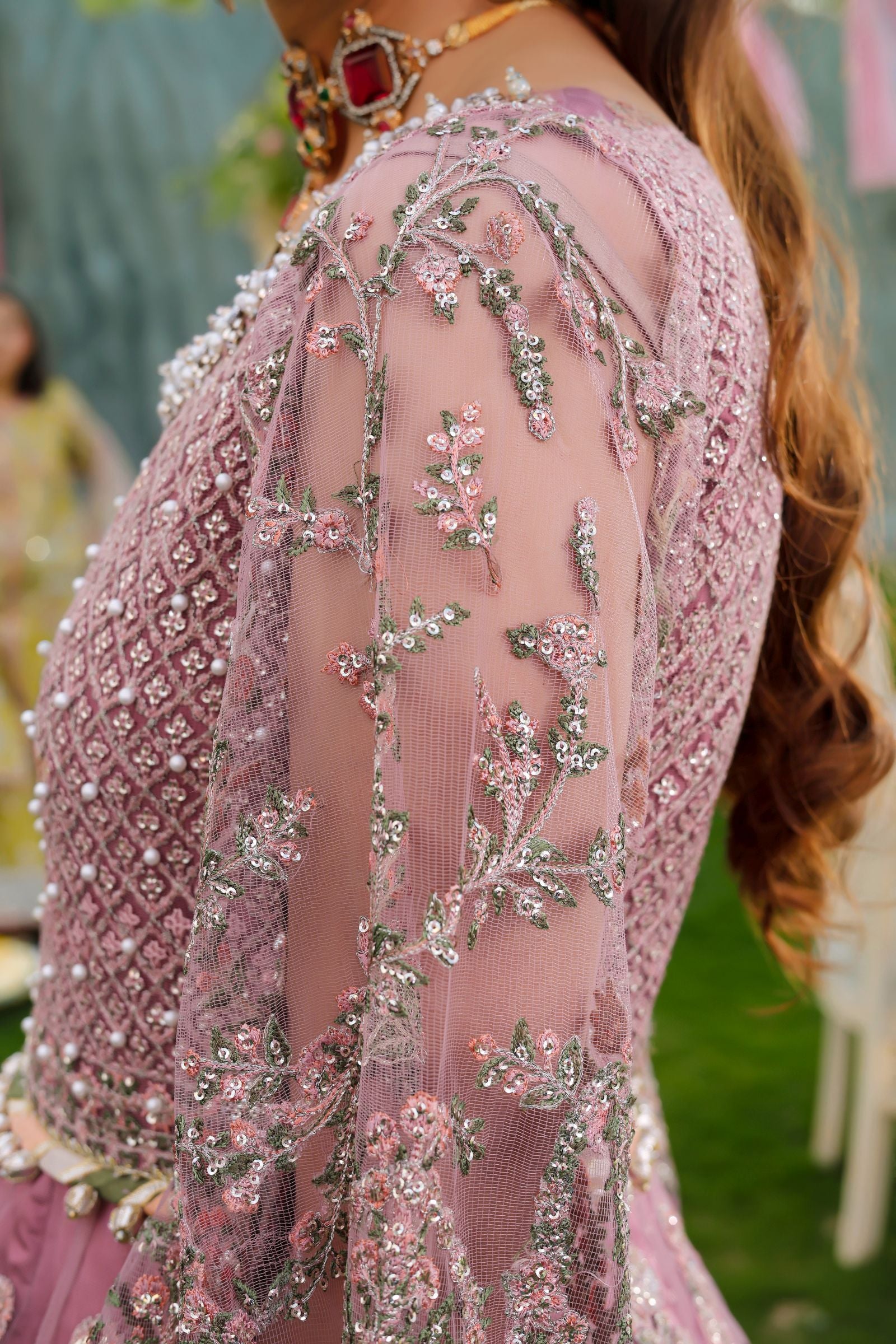 Dusty Rose Maxi | Aroosh Mother-Daughter Twinning Set TTAH3