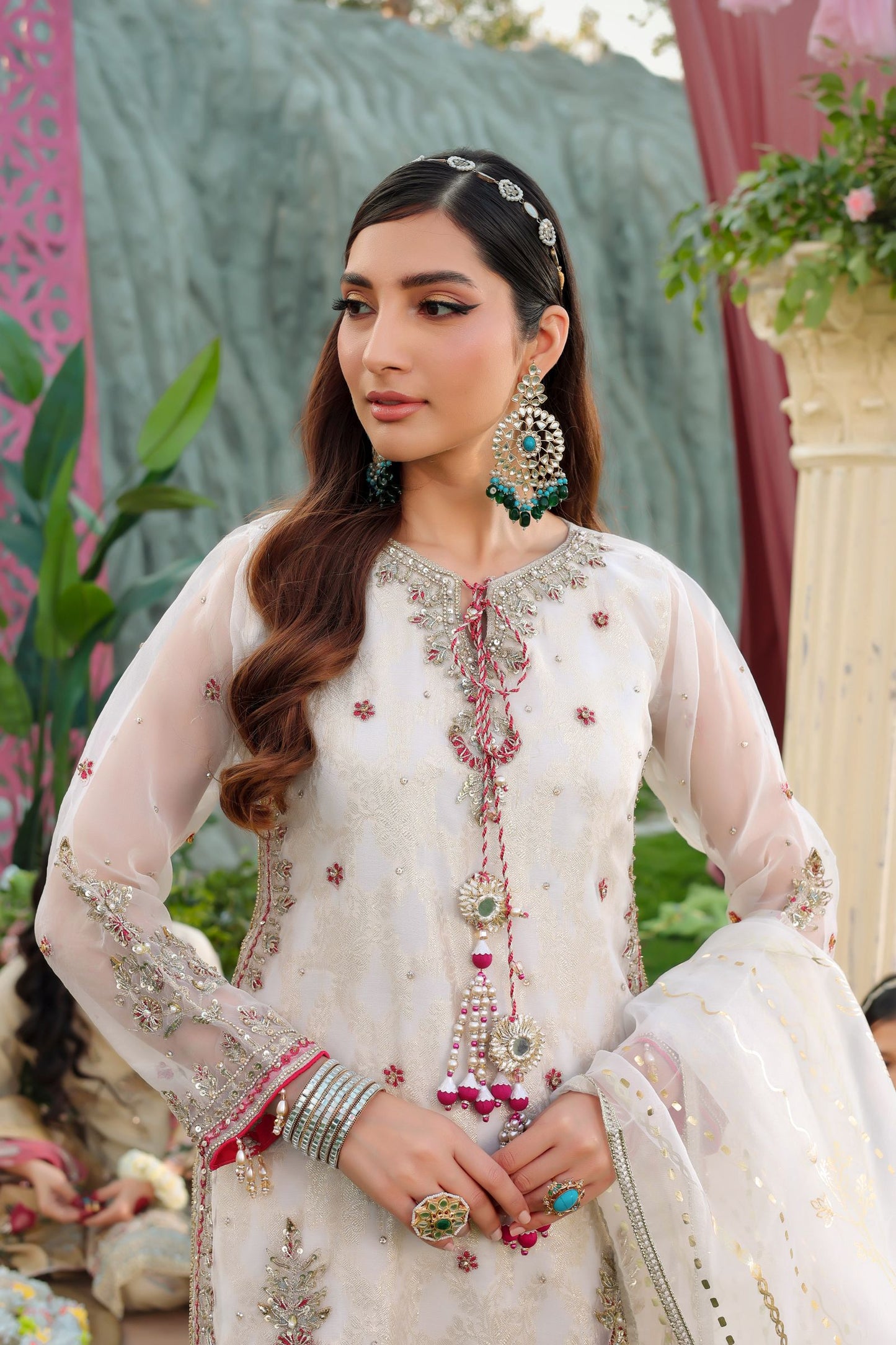 Embroidered Organza Gharara | Twinning Formal Dress by Aroosh TTAH1