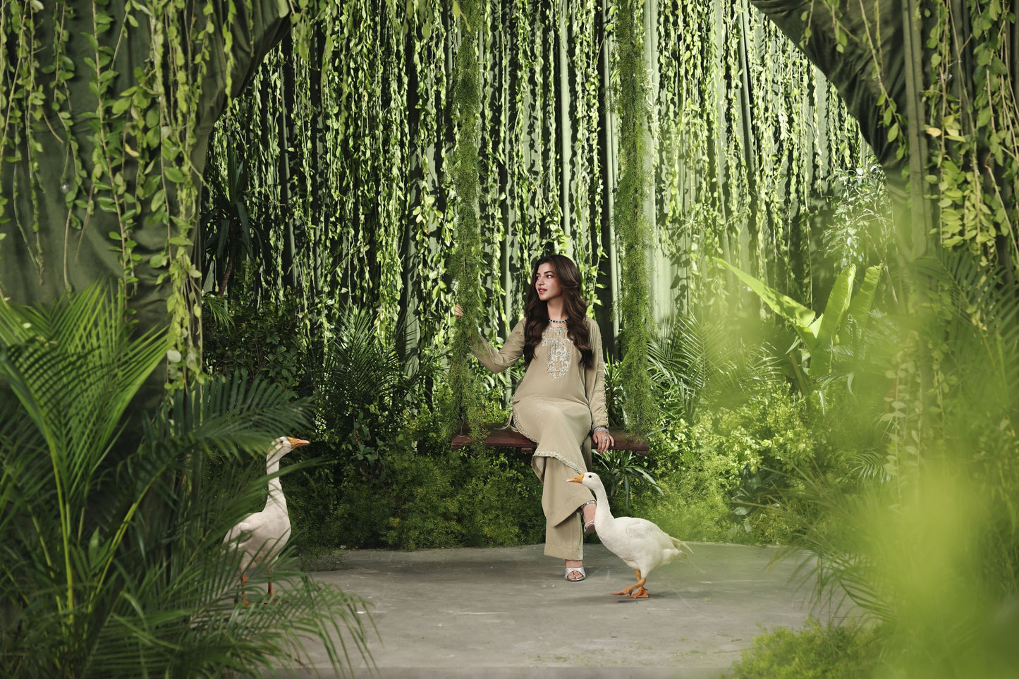 Velvet Story by Ain – Hand Embellished Velvet Dress VSA7