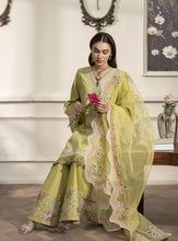 3pc Embroidered Cotton Jacquard Suit with Palazzo Reet by Mona RBY7