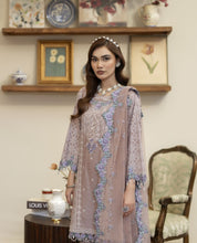 Embroidered Cotton Jacquard Suit with Panel Sharara Reet by Mona RBY4