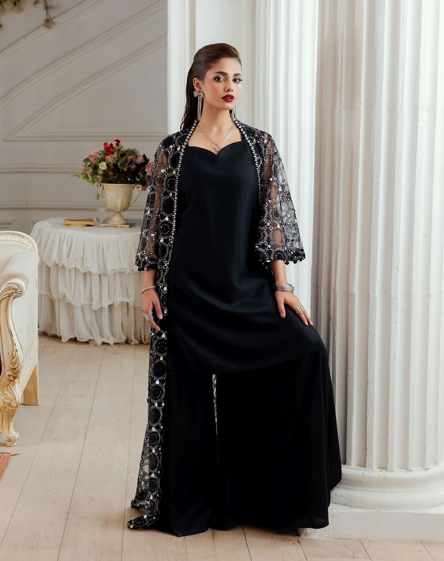 Zehra by Ain Net Cape Festive Designer Womenswear ZAR6
