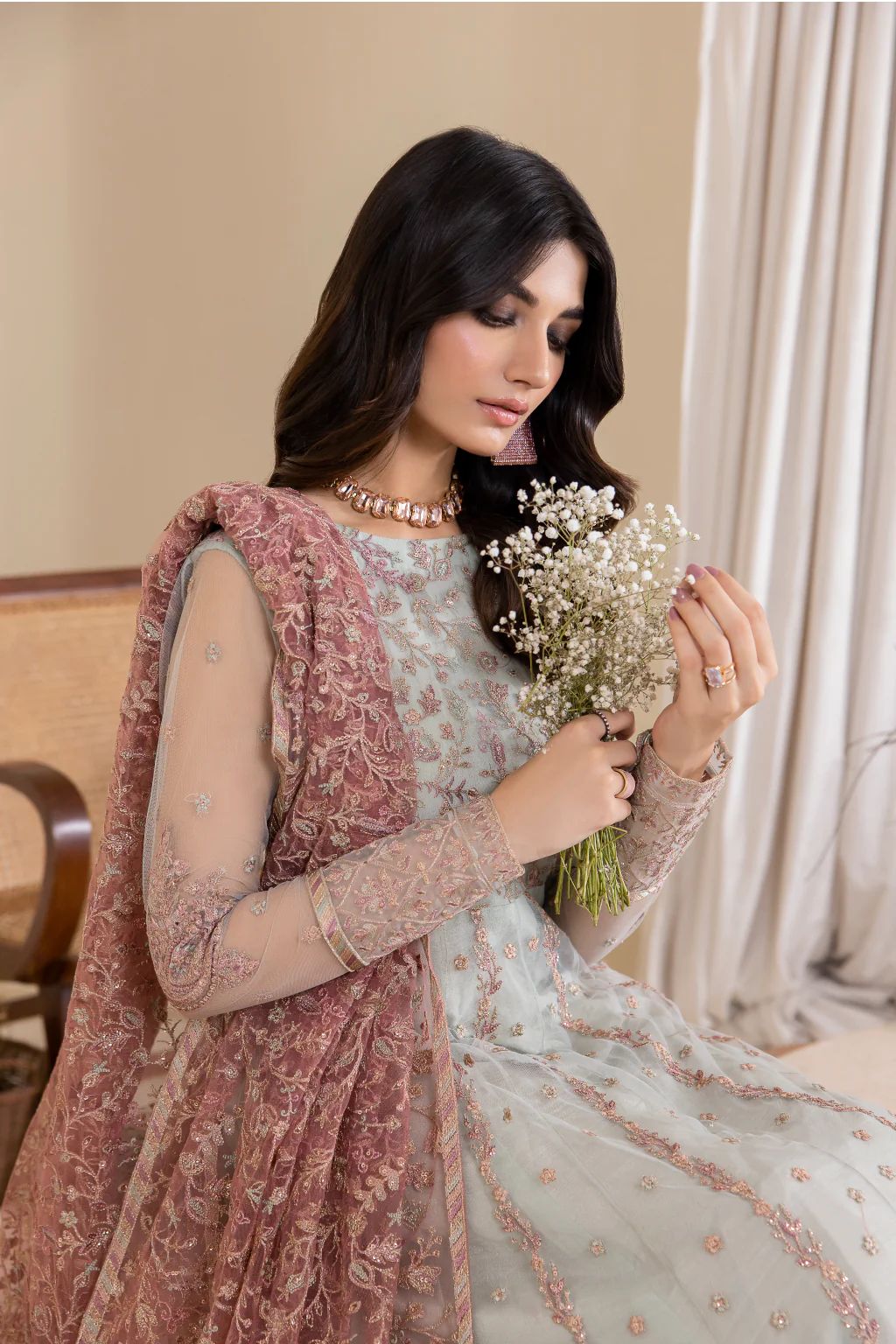 3pc Ready to Wear Chiffon Dress by Iznik Chinnon 27