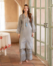 Day to Night by Mona – Raw Silk Chikankari 2pc Co-ord Set DNM4
