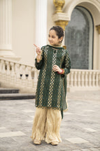 3pc Festive Girls Dress by ARWAH AG22