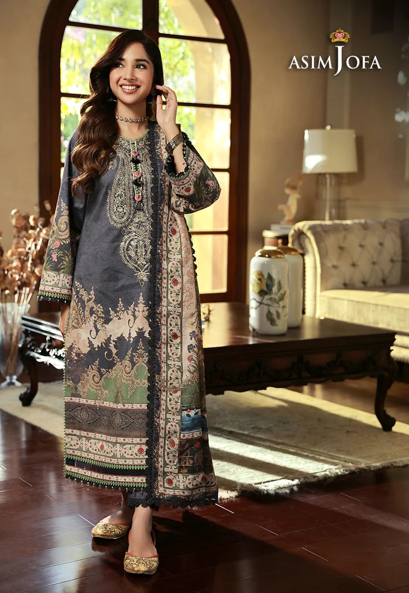 ASIM JOFA Asra Winter Shawl Collection AJAW06