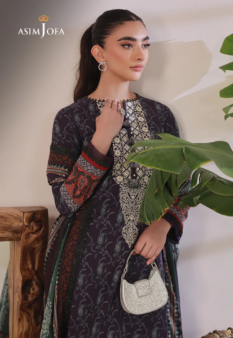 3pc Essential Prints from Asim Jofa Collection 07