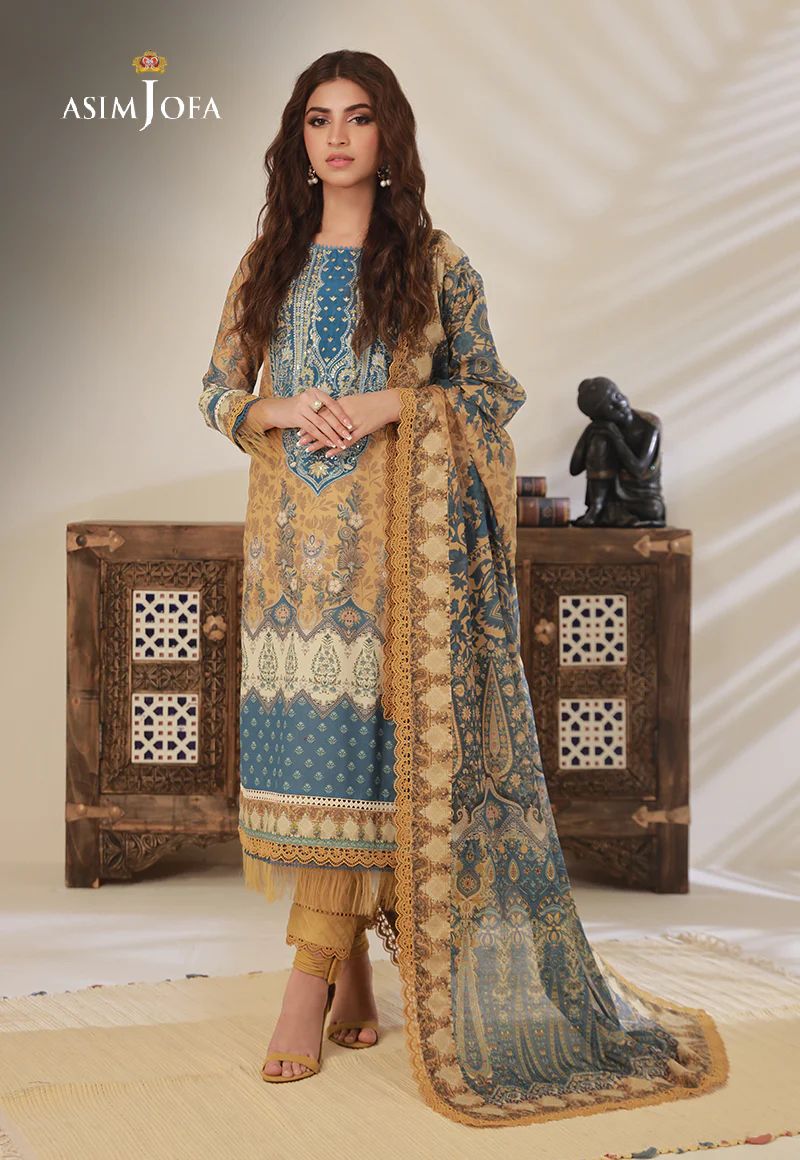 3pc Essential Prints from Asim Jofa Collection 11