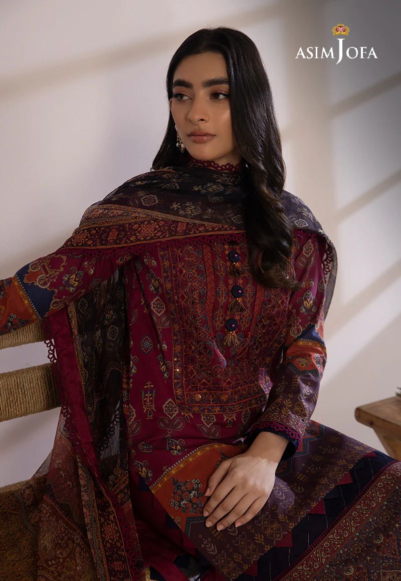 3pc Essential Prints from Asim Jofa Collection 16