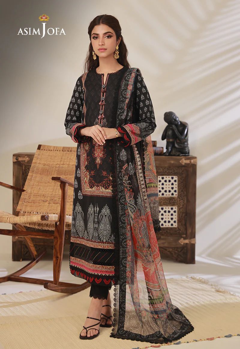 3pc Essential Prints from Asim Jofa Collection 17