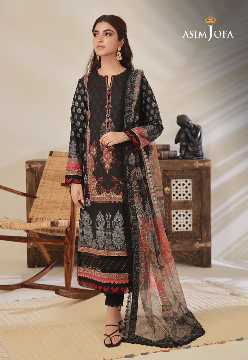 3pc Essential Prints from Asim Jofa Collection 17