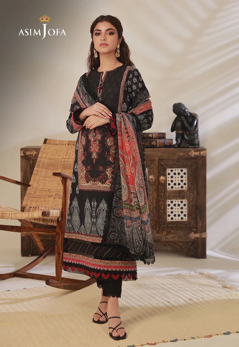 3pc Essential Prints from Asim Jofa Collection 17