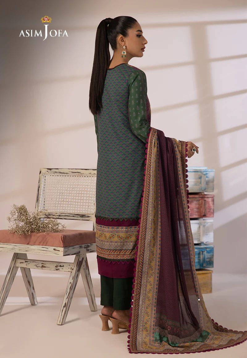 3pc Essential Prints from Asim Jofa Collection 18