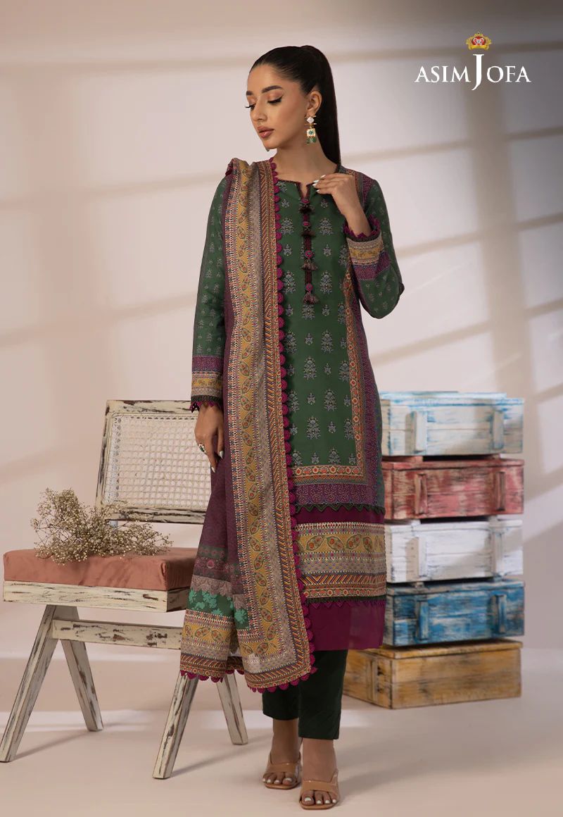 3pc Essential Prints from Asim Jofa Collection 18