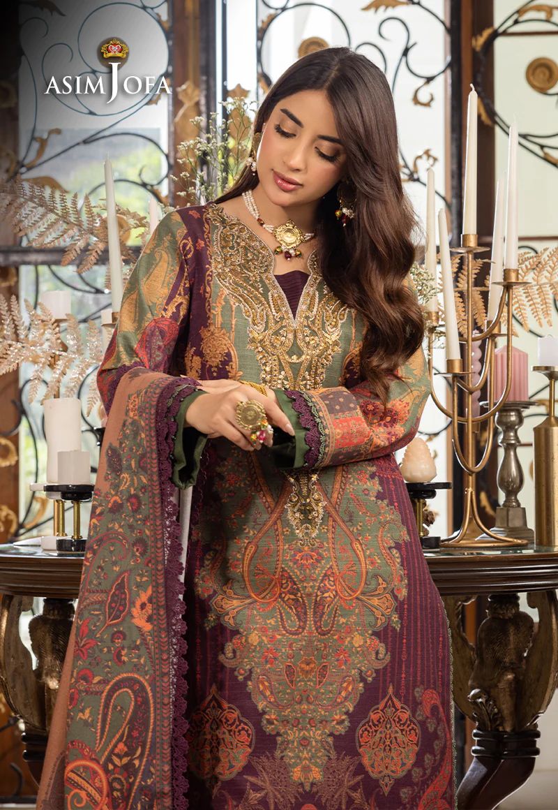 ASIM JOFA Aira Winter Shawl Collection AJIW07