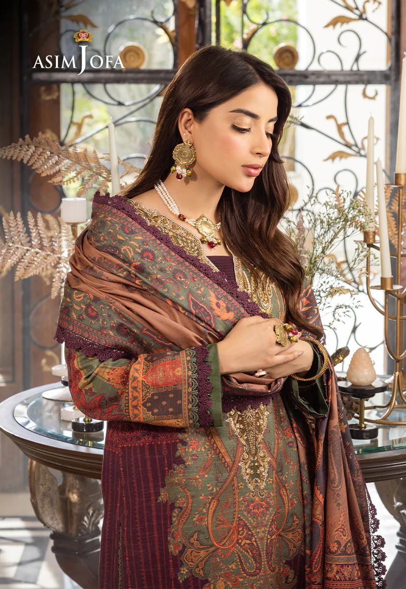ASIM JOFA Aira Winter Shawl Collection AJIW07