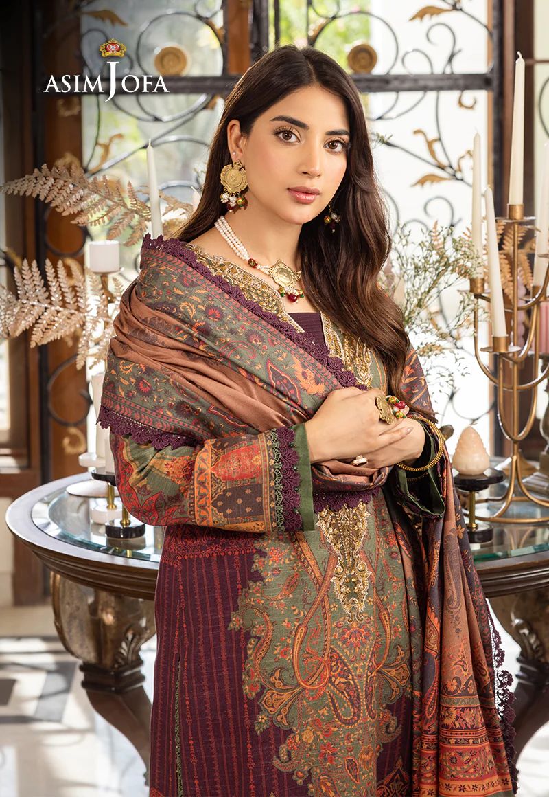 ASIM JOFA Aira Winter Shawl Collection AJIW07