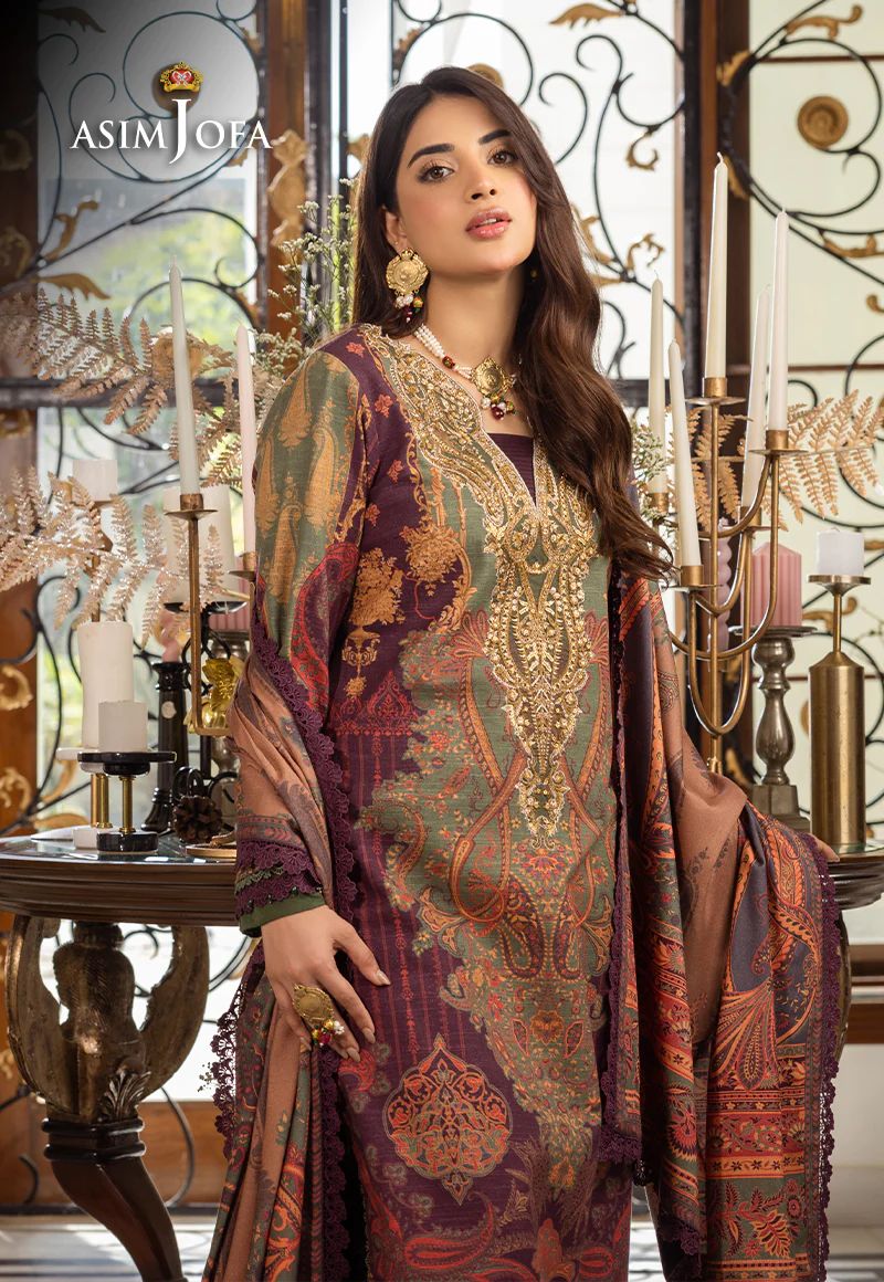 ASIM JOFA Aira Winter Shawl Collection AJIW07