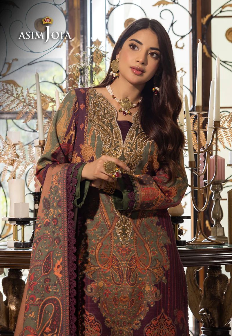 ASIM JOFA Aira Winter Shawl Collection AJIW07