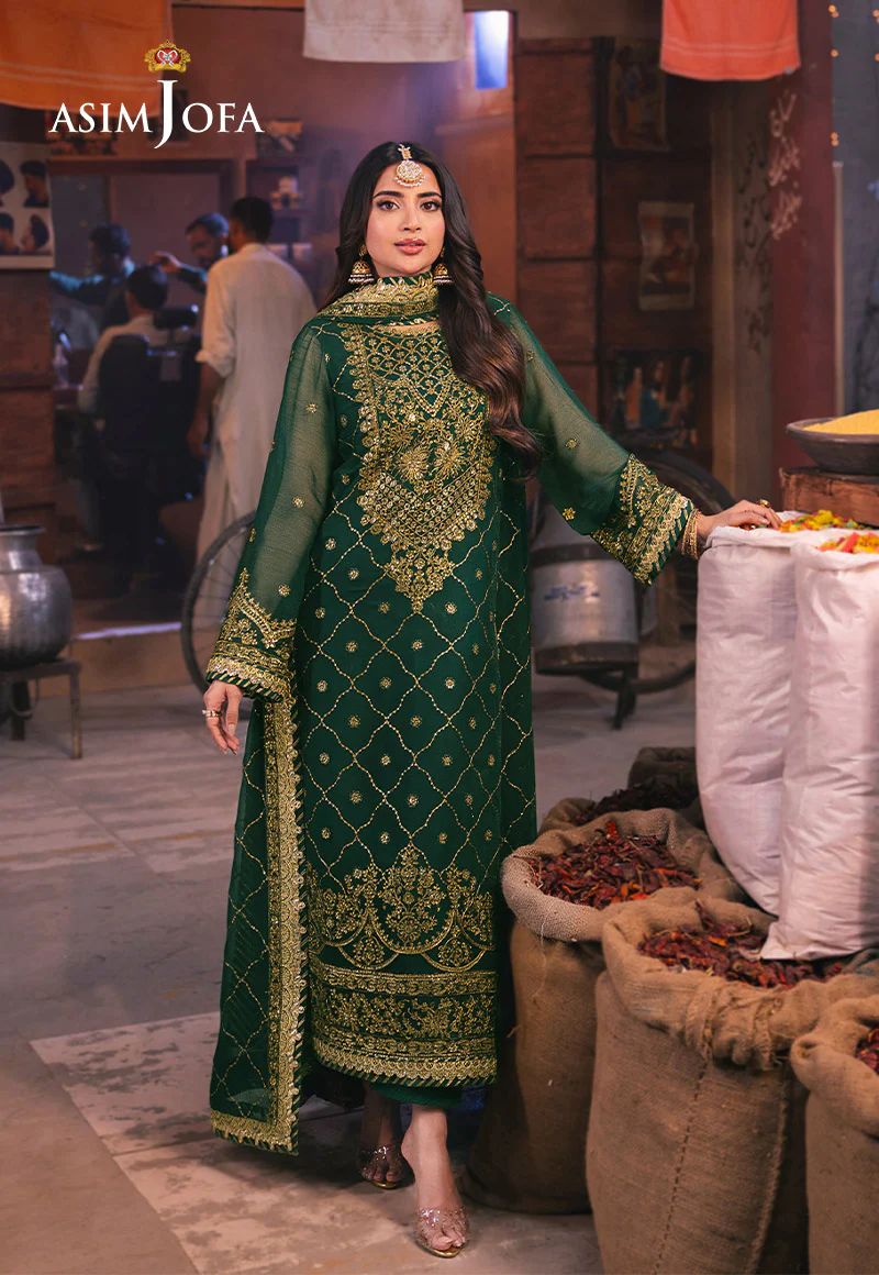 asim jofa green dress Asim jofa Salwar Kameez - Buy Now in USA