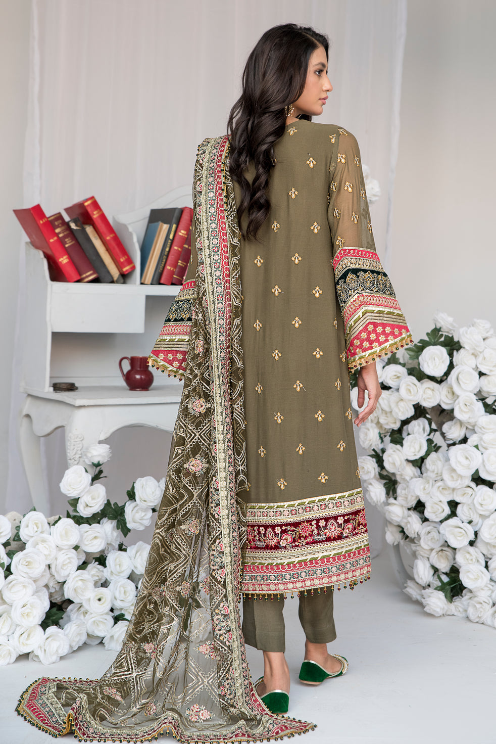 Aleezay Formal Chiffon Dress 08