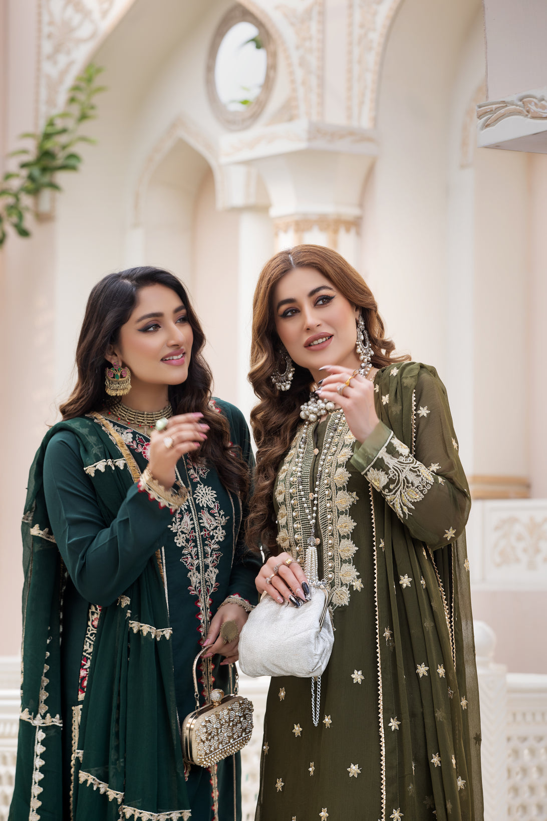 Chiffon Embroidered Formal Dress by Aleezay AZA22