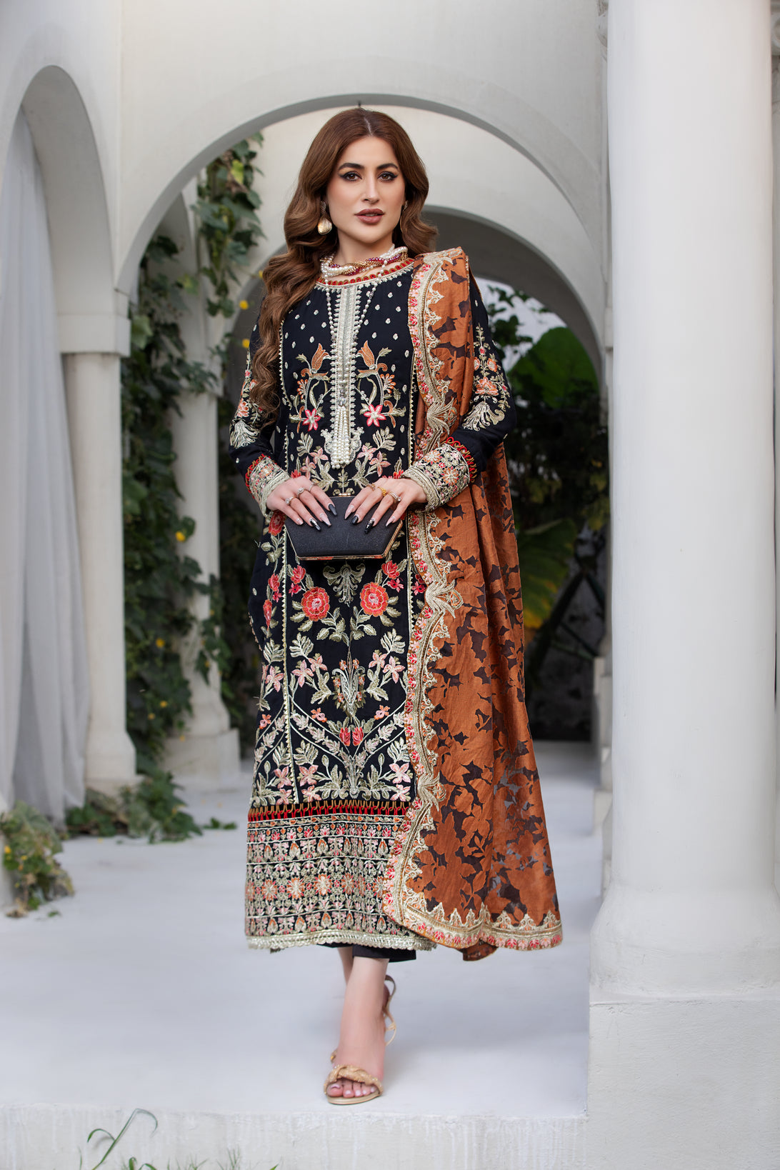 Chiffon Embroidered Formal Dress by Aleezay 26