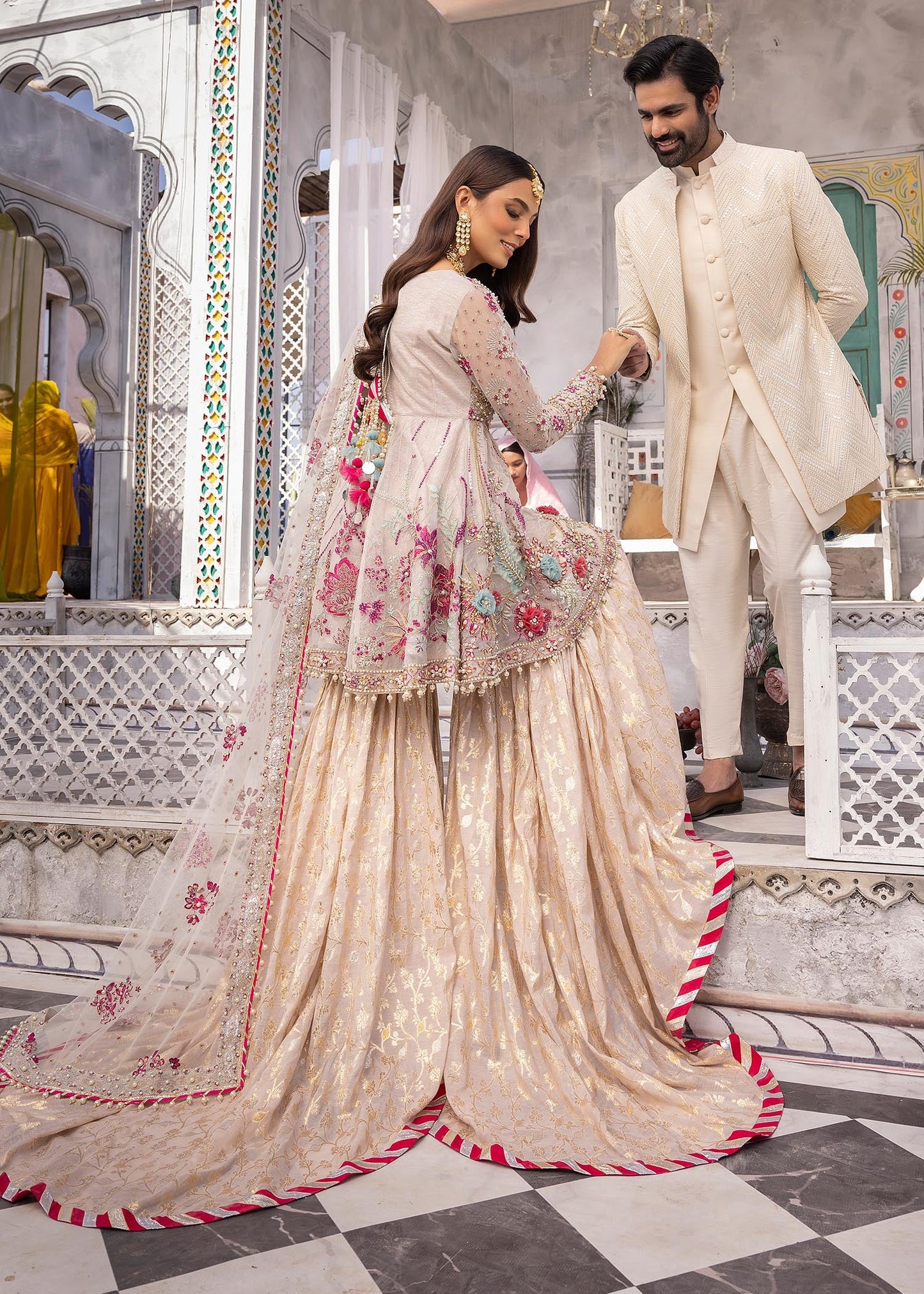 Luxury Formal handwork Peplum by Aroosh ARB6