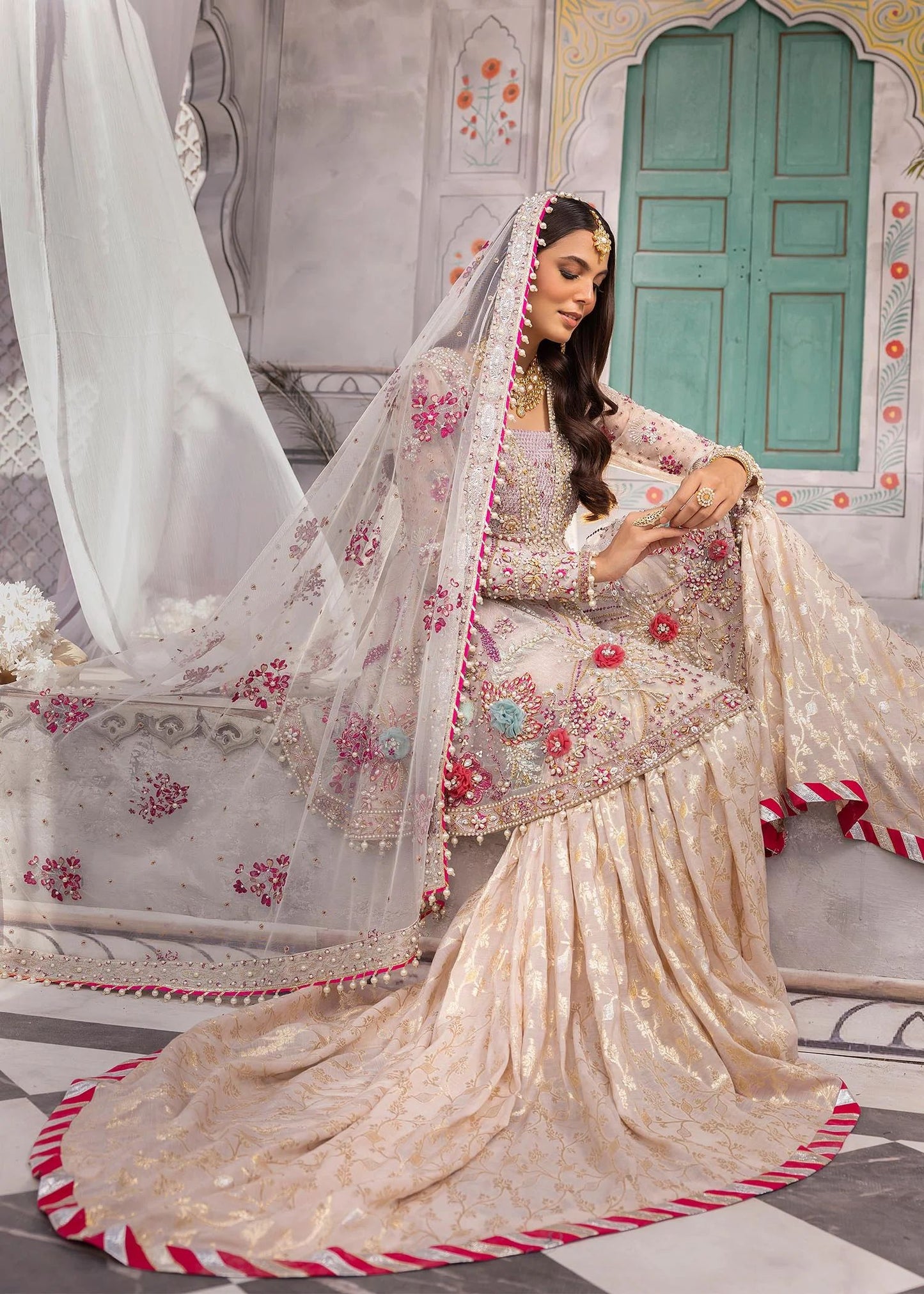 Luxury Formal handwork Peplum by Aroosh ARB6