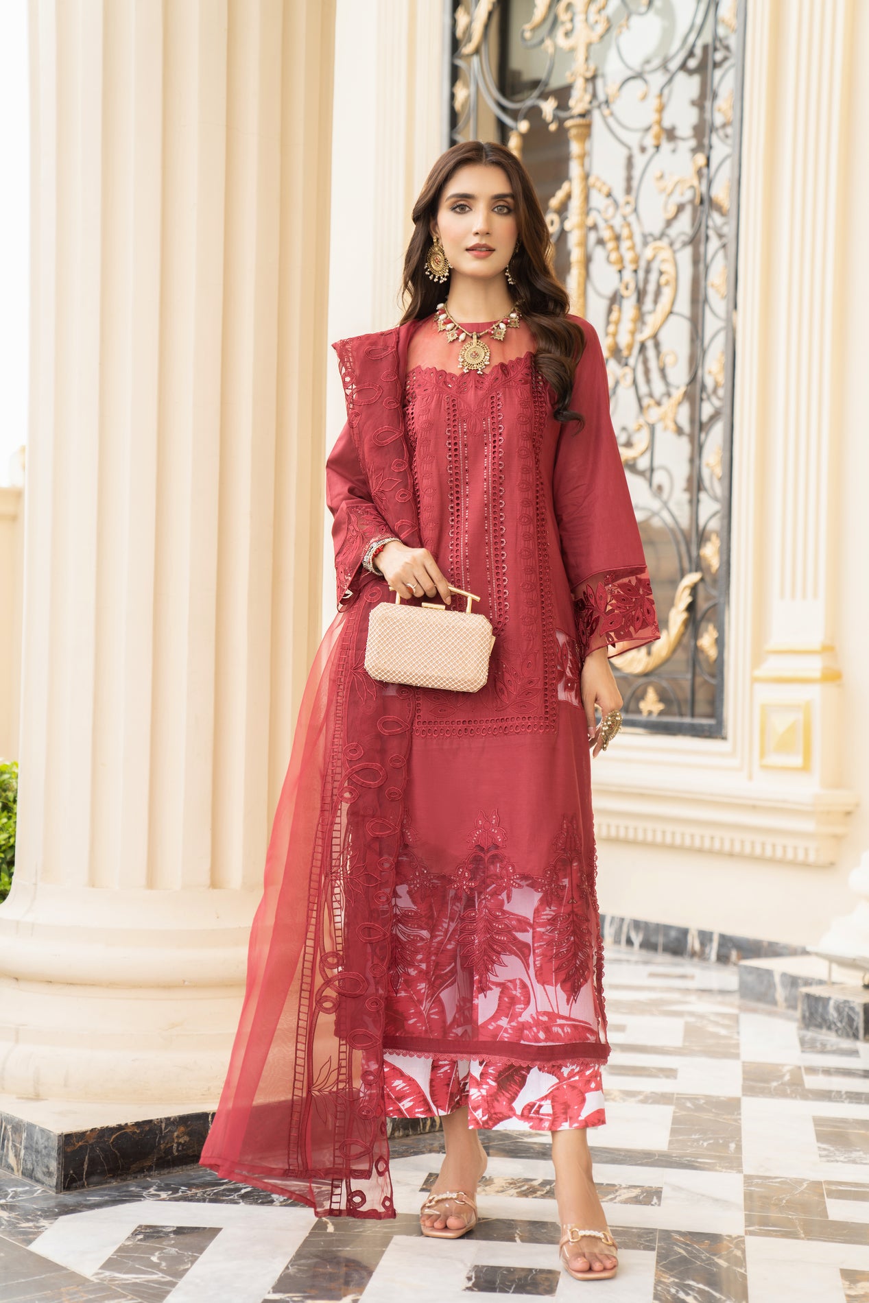 3pc Ready to Wear Luxury Dress by Arwah LA6