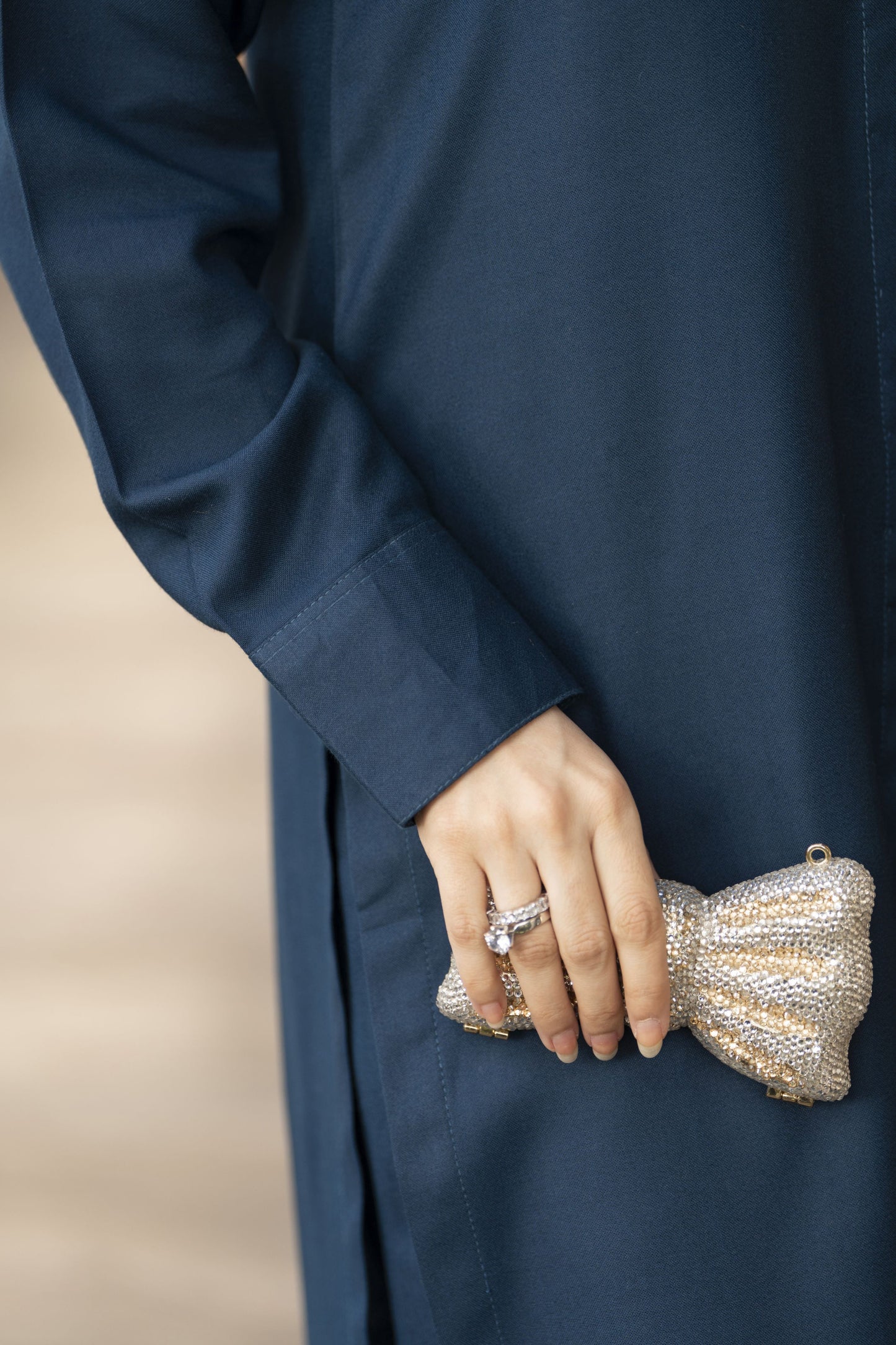 Teal Blue Dhanak Long Dress with Multani Winter Shawl by Gul Warun GSR9