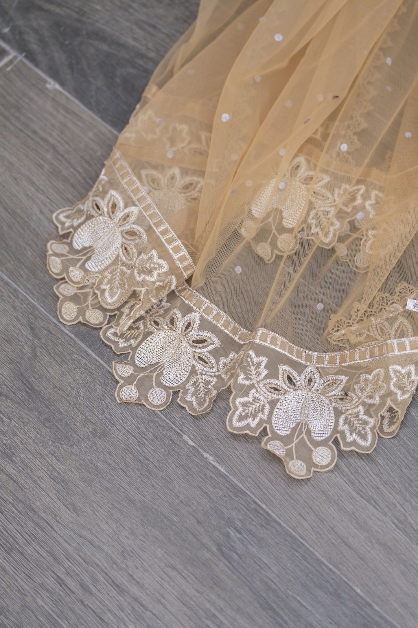 Raabtaa – A Silver Affair | Mocha Gold Cutwork Womenswear SRS05