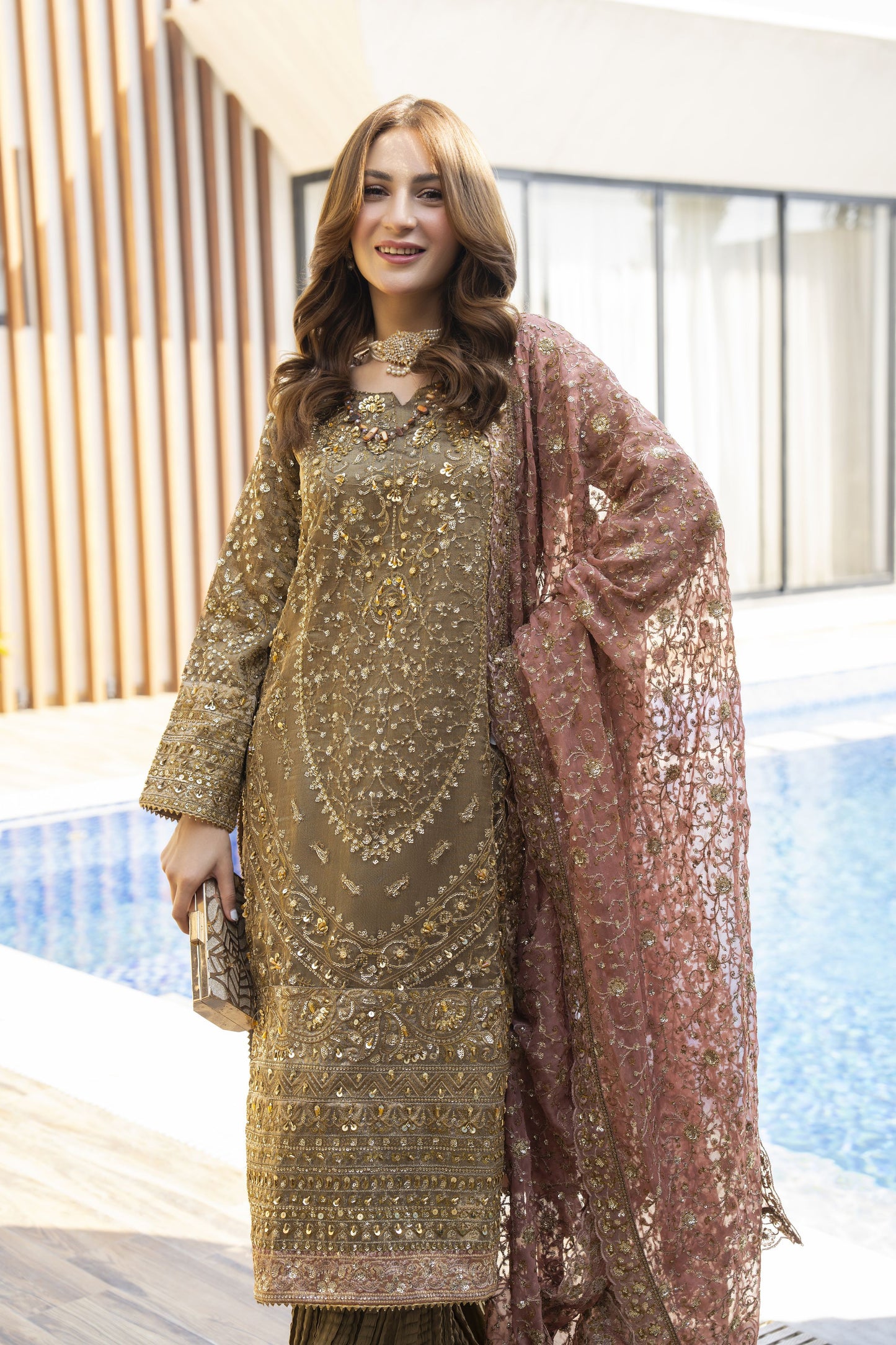 Shaadi Glam Formal Designer Womenswear Dress by Silver SGFD3