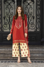 Aleezay Raw Silk 3-Piece Ensemble with Printed Silk Dupatta Lush9