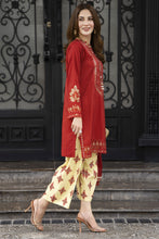 Aleezay Raw Silk 3-Piece Ensemble with Printed Silk Dupatta Lush9