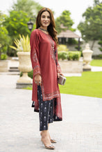 Lush by Aleezay – Dusty Rose Raw Silk 3pc Dress with Silk Dupatta Lush6