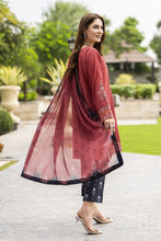 Lush by Aleezay – Dusty Rose Raw Silk 3pc Dress with Silk Dupatta Lush6