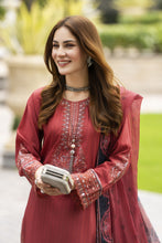 Lush by Aleezay – Dusty Rose Raw Silk 3pc Dress with Silk Dupatta Lush6