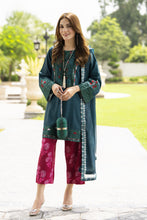 Lush by Aleezay – Teal Raw Silk 3pc Dress with Silk Dupatta Lush2