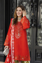 Lush by Aleezay – Orange Raw Silk Dress with Farshi Shalwar Lush1