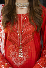 Lush by Aleezay – Orange Raw Silk Dress with Farshi Shalwar Lush1