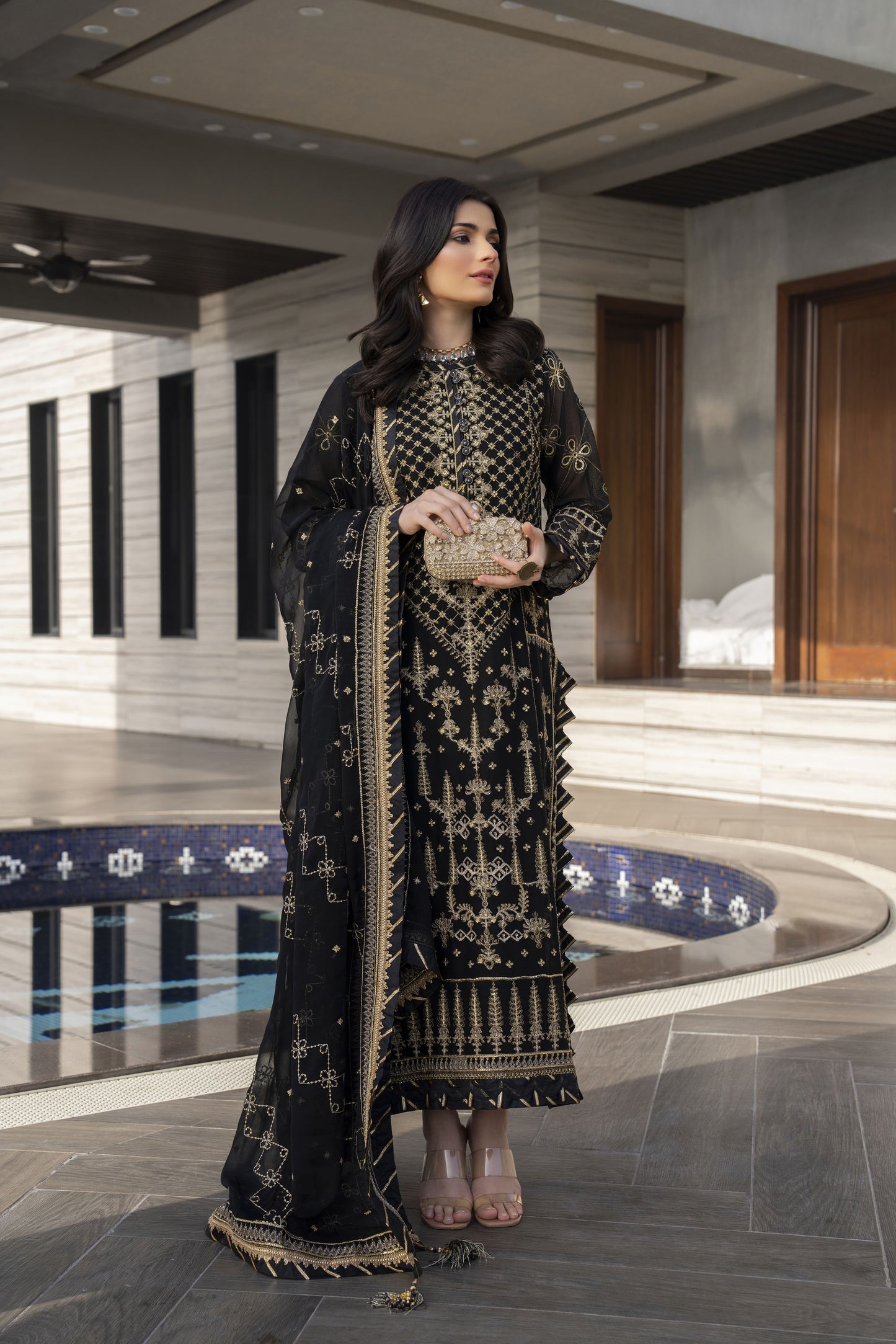 Silver Chiffon Semi Formal SLR7