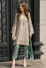 Lush by Aleezay – Smokey Taupe Raw Silk 3pc Dress Lush8