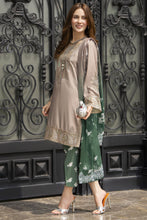 Lush by Aleezay – Smokey Taupe Raw Silk 3pc Dress Lush8