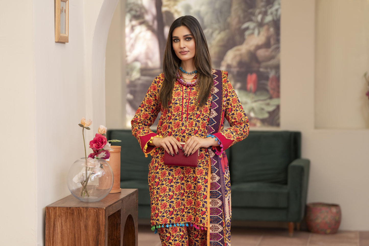 3pc Ready to Wear Breeze by Aabpara Printed Lawn Womenswear BBA3