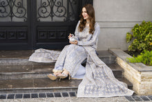 Icy Lavender Hand Embellished 3pc Formal Dress with Organza Dupatta SBS8