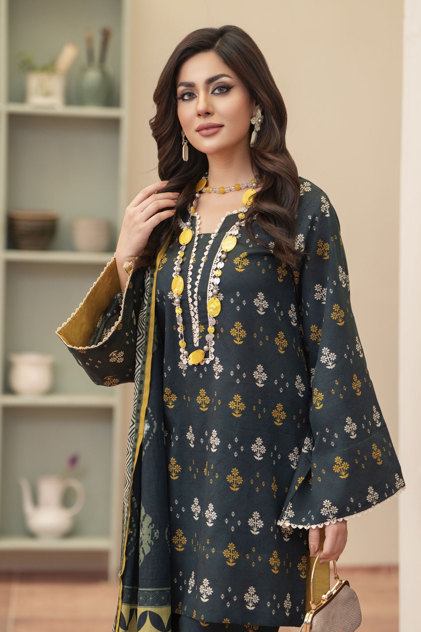 3pc Ready to Wear Breeze by Aabpara Printed Lawn Womenswear BBA6