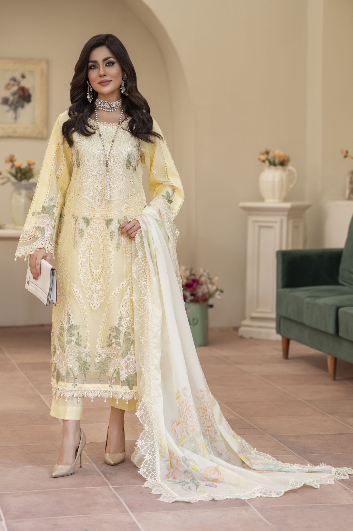 3pc Ready to Wear Luxury Lawn Collection by Silver 2025 SLL03