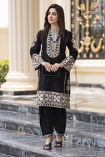 Cotton Canvas by Zaiwa – 2pc Black Cotton Shalwar Suit | CCZ5