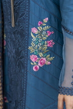 Cotton Canvas by Zaiwa – 3pc Blue Cotton Suit with Tulip Pants CCZ3